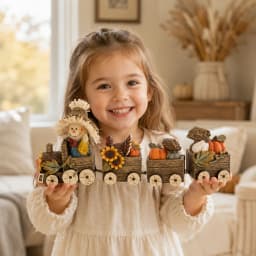 Hodao Scarecrow Resin Fall Harvest Train Figurine, Locomotive with Turkey Pumpkin Sunflower Wagons, Thanksgiving Tabletop Decoration, Rustic Autumn Farmhouse Shelf Sitter Ornament for Mantel, Home, Patio and Seasonal Holiday Display