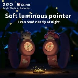 ZGO Sanrio Cinnamoroll Kids Watch, Unisex, Silicone Strap, Cute Waterproof Glow-in-the-Dark Watch for Children 307