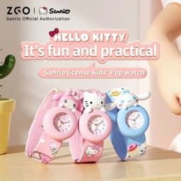 ZGO Sanrio Cinnamoroll Kids Watch, Unisex, Silicone Strap, Cute Waterproof Glow-in-the-Dark Watch for Children 307