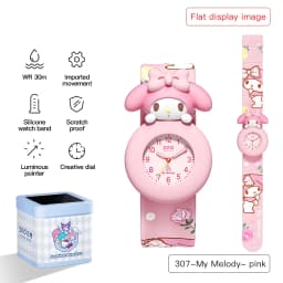ZGO Sanrio Cinnamoroll Kids Watch, Unisex, Silicone Strap, Cute Waterproof Glow-in-the-Dark Watch for Children 307