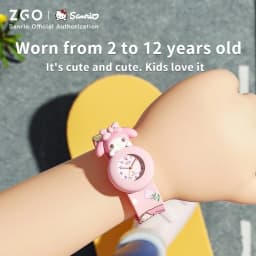 ZGO Sanrio Cinnamoroll Kids Watch, Unisex, Silicone Strap, Cute Waterproof Glow-in-the-Dark Watch for Children 307