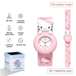 ZGO Sanrio Cinnamoroll Kids Watch, Unisex, Silicone Strap, Cute Waterproof Glow-in-the-Dark Watch for Children 307