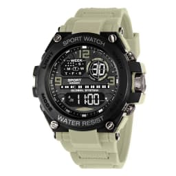 Men's Electronic Wristwatch Outdoor Multifunction Sports LED Digital Watch Waterproof Luminous Alarm-clock Stopwatch for Man