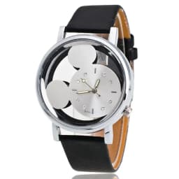 Mickey Mouse Minni Steel Quartz Watch Cartoon Children Watches Crystal Diamond Ladies Student Women Anime Clock Girls Golden