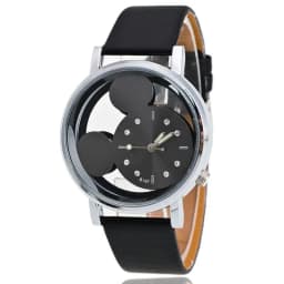 Mickey Mouse Minni Steel Quartz Watch Cartoon Children Watches Crystal Diamond Ladies Student Women Anime Clock Girls Golden