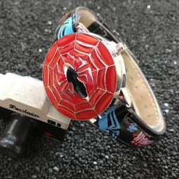 Spiderman Watches Boys Avenger Alliance Animation Cartoon Captain America Children Watch Leather Students Iron man Clock