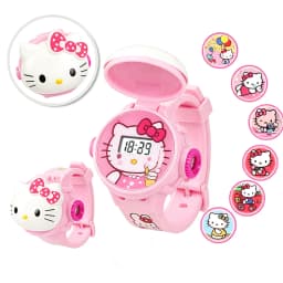 Fashion Projection Hello Kitty Children Watches Silicone Strap Cute Kuromi Girls Watch Kids Student School Gift Relogio Infantil