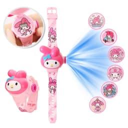 Fashion Projection Hello Kitty Children Watches Silicone Strap Cute Kuromi Girls Watch Kids Student School Gift Relogio Infantil