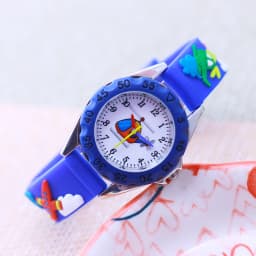 New Style Fashion Children Boys Girls Cartoon Helicopter Plane High Quality Watches Students Kids Cool Water Resistant Watches