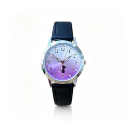 UTHAI CQ28 Casual and Fashionable Women's Watch with Luminous Faux Leather Strap, Quartz Watch, Elegant Cat Clock