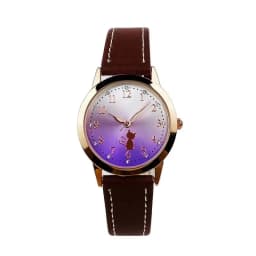 UTHAI CQ28 Casual and Fashionable Women's Watch with Luminous Faux Leather Strap, Quartz Watch, Elegant Cat Clock