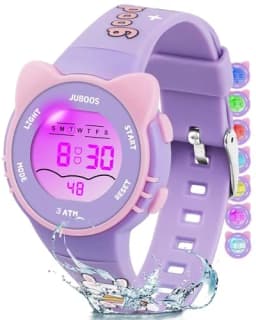 Girls And Boys Cute Meow Star Watches Kids Children's Junior High School Waterproof Alarm Clock Electronic Watch