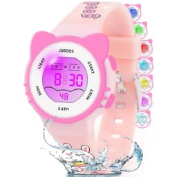 Girls And Boys Cute Meow Star Watches Kids Children's Junior High School Waterproof Alarm Clock Electronic Watch