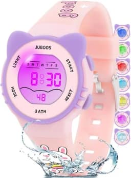 Girls And Boys Cute Meow Star Watches Kids Children's Junior High School Waterproof Alarm Clock Electronic Watch