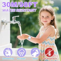 Cute Watches for Girls Cartoon Pattern Kuromi Waterproof Quartz Children Watch Wrist Clock Kids Gift