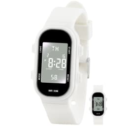 Socico Digital Watch Student Electronic Outdoor Sports Boy Luminous Waterproof MultiFunction Watch Retro Square Watch