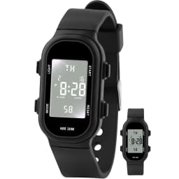 Socico Digital Watch Student Electronic Outdoor Sports Boy Luminous Waterproof MultiFunction Watch Retro Square Watch