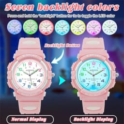 Socico Luminous Hands Boys Girls Fashion Camouflage Quartz Watches Children Kids Students Digital Cool Waterproof Clocks