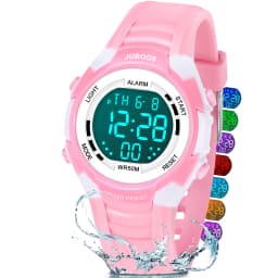 Socico Outdoor Sports Multifunctional Waterproof Large Screen Display Luminous LED Digital For Girl Boy Fashion Silicon Watch