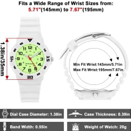 Kids Watches Fashion Luminous Waterproof Alarm Clock Watches Boys and Girls Student Electronic Wristwatch Gift