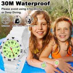 Kids Watches Fashion Luminous Waterproof Alarm Clock Watches Boys and Girls Student Electronic Wristwatch Gift