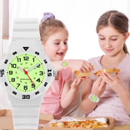 Kids Watches Fashion Luminous Waterproof Alarm Clock Watches Boys and Girls Student Electronic Wristwatch Gift