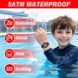 Socico Student Sport Watches For Kids Colorful Electronic Watches Waterproof Clock Children Digital Watch For Boys Girls
