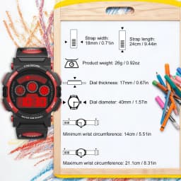 Socico Student Sport Watches For Kids Colorful Electronic Watches Waterproof Clock Children Digital Watch For Boys Girls