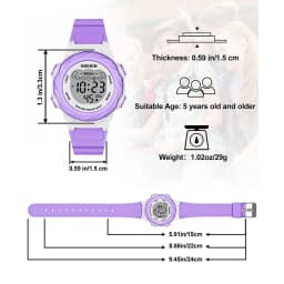 SOCICO Electronic Watch For Boys Girls Children Luminous Dial Military Sport Watches for Kids Waterproof Multi-function Digital