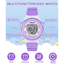 SOCICO Electronic Watch For Boys Girls Children Luminous Dial Military Sport Watches for Kids Waterproof Multi-function Digital
