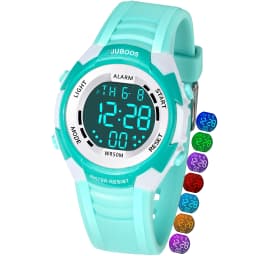 Socico Fashion Kids Sports Watches 7-colors Luminous Multifunction LED Digital Watch Boys and Girls Student Children's Watches