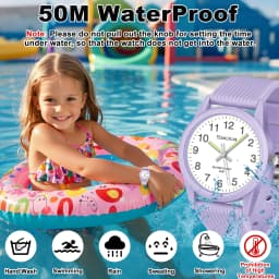 SOCICO Kids Watch Fashion Quartz Boys and Girls Silicone Strap Students Wrist Watch Student Clock Gift