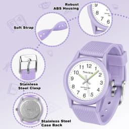 SOCICO Kids Watch Fashion Quartz Boys and Girls Silicone Strap Students Wrist Watch Student Clock Gift