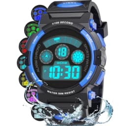 Socico Children LED Electronics Digital Watch Chronograph Clock Sport Watches 5Bar Waterproof Kids Wristwatches For Boys Girls