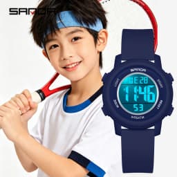 SANDA 9518 New Digital Watch Men Women Sport Wristwatch Top Brand Luxury LED Stopwatch Waterproof Male Girl Electronic Clock