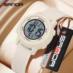 SANDA 9518 New Digital Watch Men Women Sport Wristwatch Top Brand Luxury LED Stopwatch Waterproof Male Girl Electronic Clock