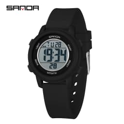 SANDA 9518 New Digital Watch Men Women Sport Wristwatch Top Brand Luxury LED Stopwatch Waterproof Male Girl Electronic Clock