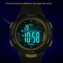 Kids Watches Fashion Luminous Waterproof Alarm Clock Smart Watches Boys and Girls Student Electronic Watch Gift UTHAI CE49