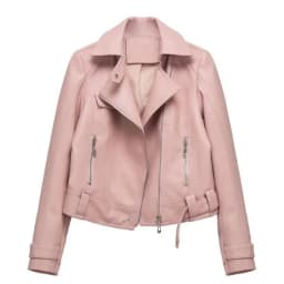 Women's Motorcycle Leather Jacket Fashion New 2025 Spring Autumn Coat Top Slim Versatile PU  Leather Outerwear Female Coat