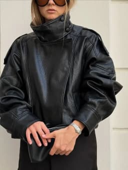 Faux Leather Jacket for Women Casual Solid Long Sleeve Zipper Pu Leather Coats New Autumn Fashion Female Streetwear Coat