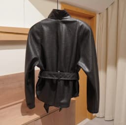 Original Trendy 2026 Brown Shawl Collar Faux Leather Coat Women Autumn Belted Coat  Brand Hot Fashion Girls PU Leather Jackets