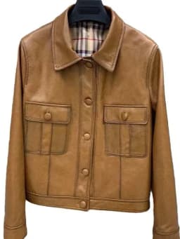 Short Genuine Leather Jacket Women's Collar Sheepskin Workwear Outerwear Autumn 2026 New Arrival Chinese Production