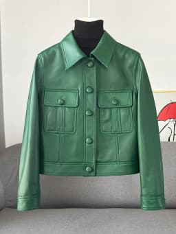 Short Genuine Leather Jacket Women's Collar Sheepskin Workwear Outerwear Autumn 2026 New Arrival Chinese Production