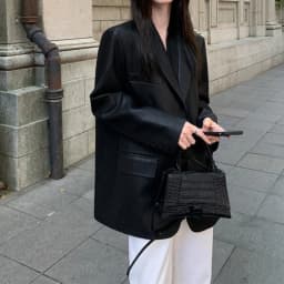 Coats Women Faux Leather Jackets Turn Down Collar Pu Coat Work Y2k Streetwear Jacket Casual Loose Outerwear Autumn Winter