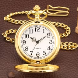Silver/Black/Gold Smooth Quartz Pocket Watch Men Women Necklace Clock Metal Alloy Watches Pendant with Fob Chain Necklace Gifts