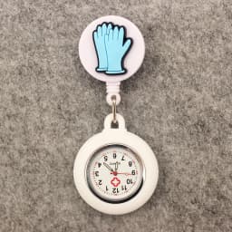 New Cute Nurse Doctor Retractable Pocket Watches Hospital Medical Supplies Badge Reel Ambulance Syringe Clips Watches