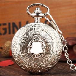 Glamour Golden Silvery Black Bronze Quartz Pocket Watch Men Women's Friends Steampunk Necklace Pocket Watch