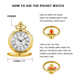 Best Sale Gold Smooth Simple Quartz Pocket Watch Luxury Vintage Exquisite Chain Pocket Watches Necklace Men's Women's Gift