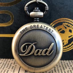 Roman Numerals Quartz Pocket Watch Popular Jewelry Pendant Necklace, Perfect Gifts for Greatest Fathers
