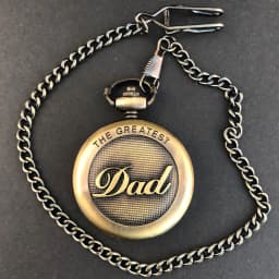 Roman Numerals Quartz Pocket Watch Popular Jewelry Pendant Necklace, Perfect Gifts for Greatest Fathers